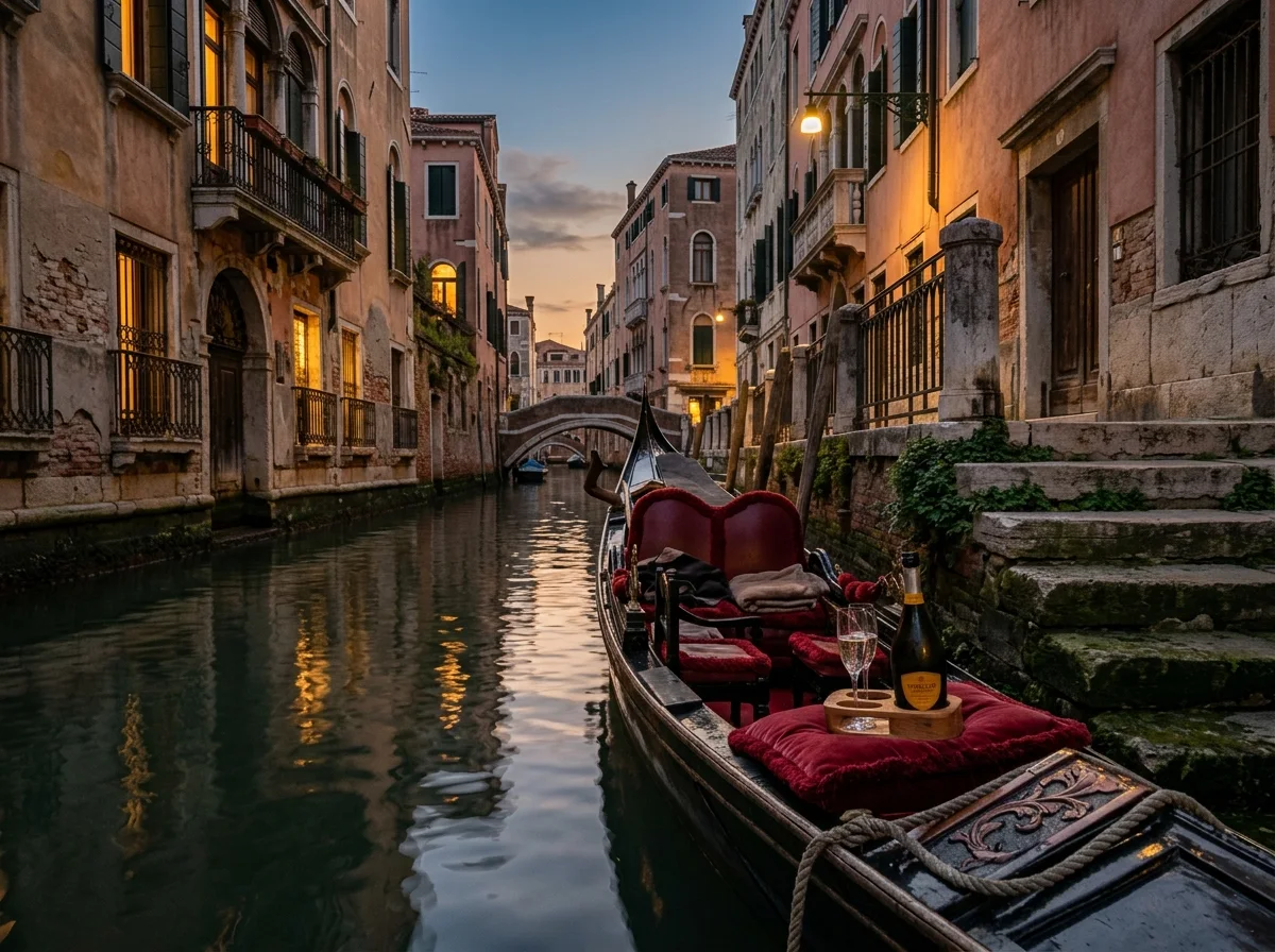La lueur des lanternes sur les canaux — Venise · Italie