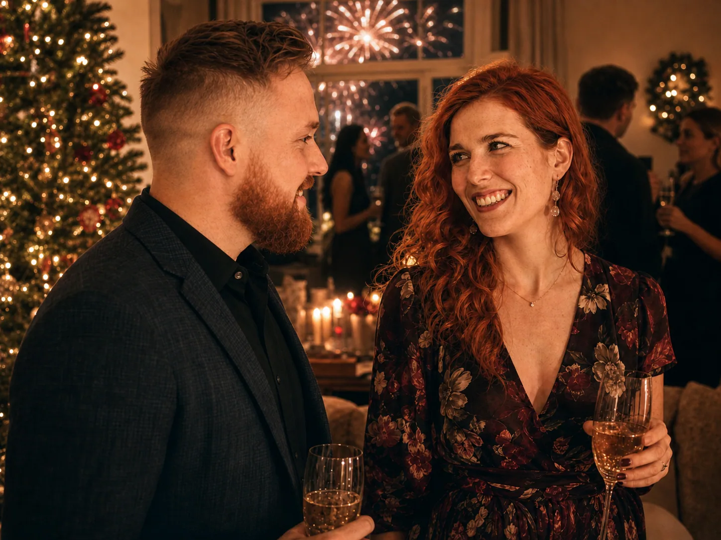 Catherine et Patrick à leur première rencontre, la veille du jour de l’An à Québec