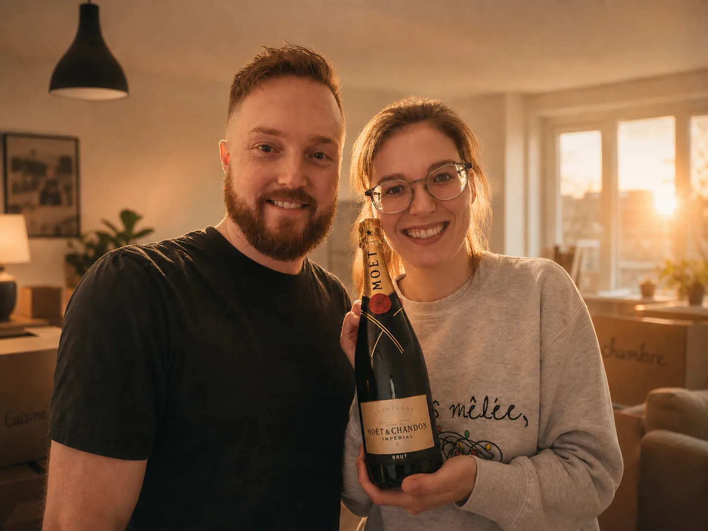 Catherine et Patrick s’installant dans leur premier chez-soi à Québec